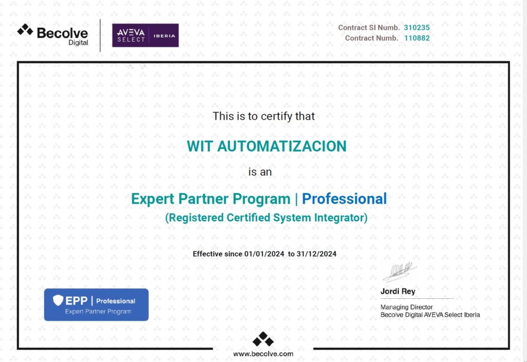 Diploma Wonderware SCADA